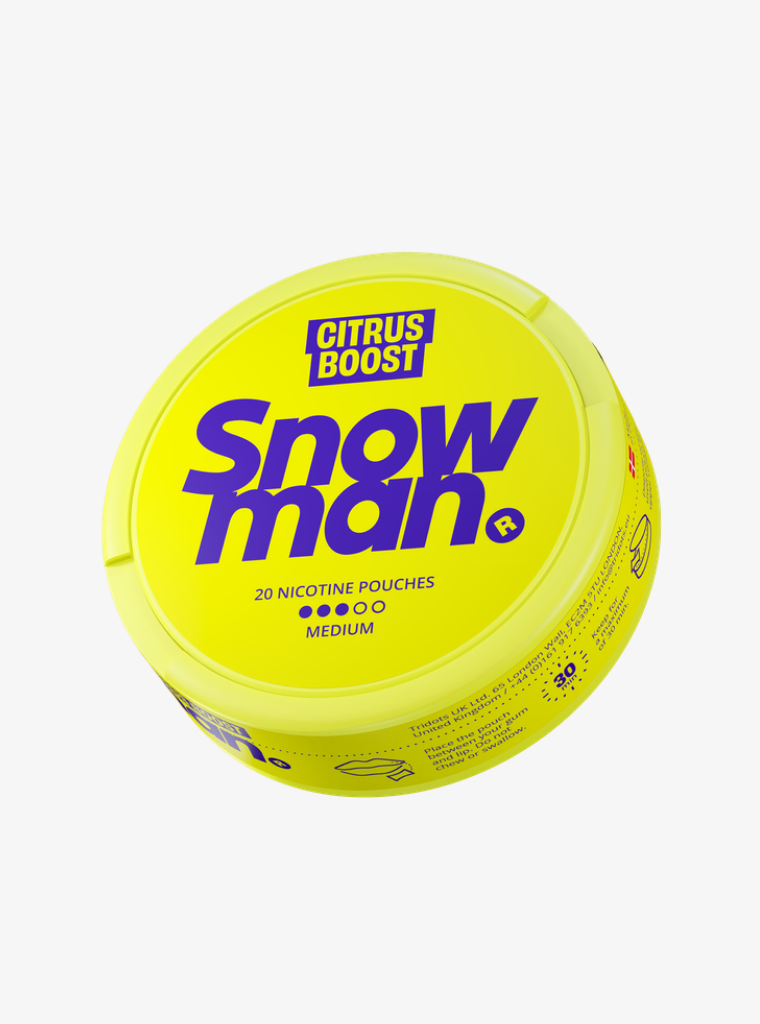 Snowman | Citrus Boost | Nic Pouches | Medium 9mg