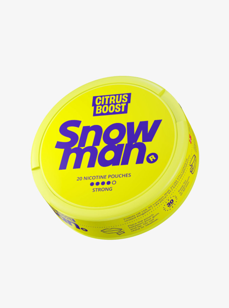 Snowman | Citrus Boost | Nic Pouches | Strong 12mg