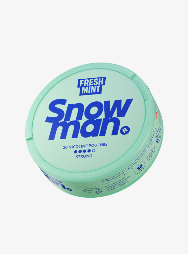 Snowman | Fresh Mint | Nic Pouches | Strong 12mg